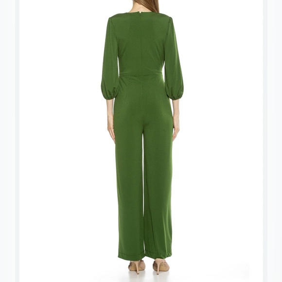 ALEXIA ADMOR NWT $255 Retail Kara Jumpsuit, Size XL, Army Green - Picture 2 of 11